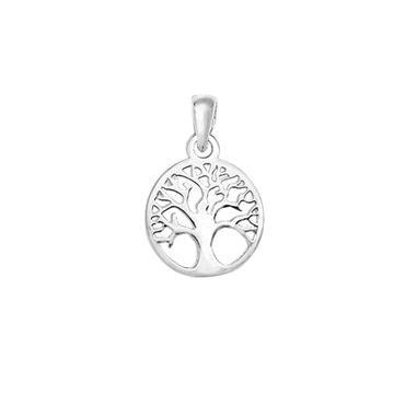 Silver Small Tree of Life Family Tree Pendant SP151C