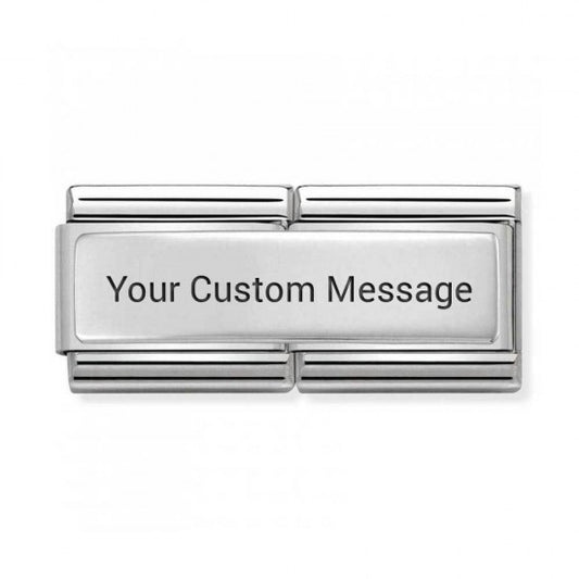 Nomination Classic Double Silver Plate Charm Link 33071001