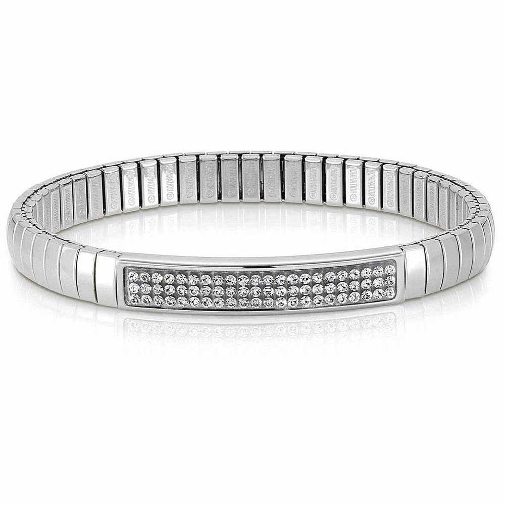 Nomination Extension Silver White Crystal Bracelet 043210010