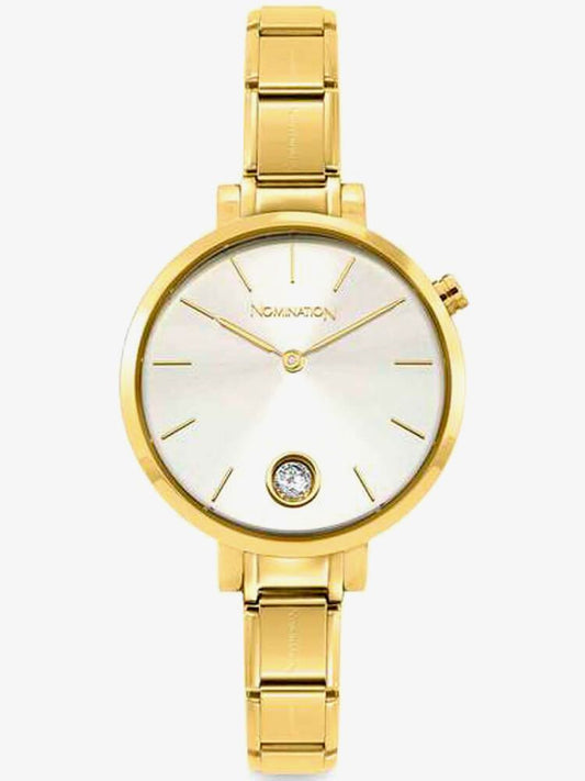 Nomination Classic Watch Bracelet Paris Gold Tone Dial 076035017