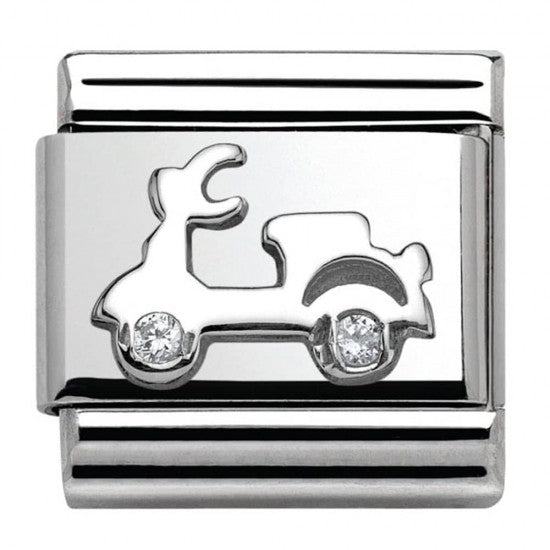 Nomination Classic Silver Scooter Sport Charm Link 33031103