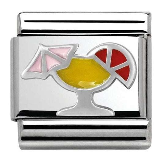 Nomination Classic Silver Cocktail Food & Drink Charm Link 33020226