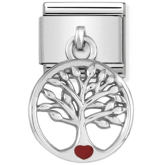 Nomination Classic Tree of Life Red Heart Charm Link 33180507