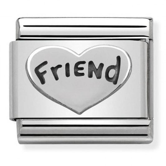 Nomination Classic Silver Heart Friend Love Charm  33010118