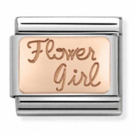 Nomination Classic Rose Gold Flower Girl Wedding Charm Link 43010805
