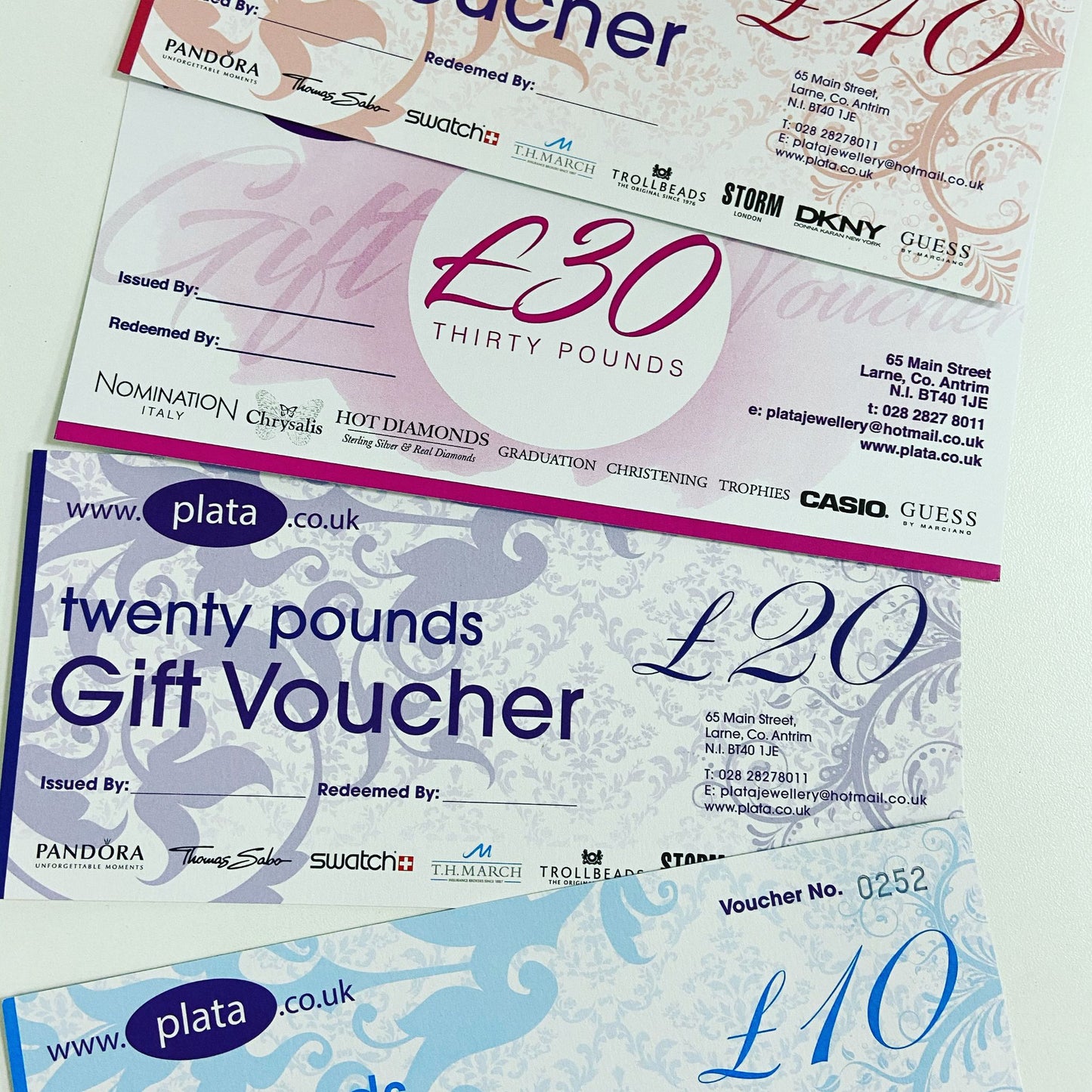 £10 Plata Gift Voucher