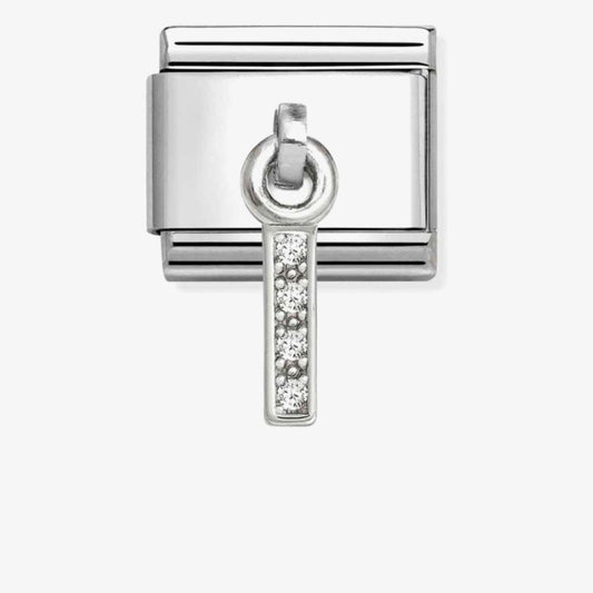 Nomination Classic Silvershine Sparkling Letter I Charm 331818/09