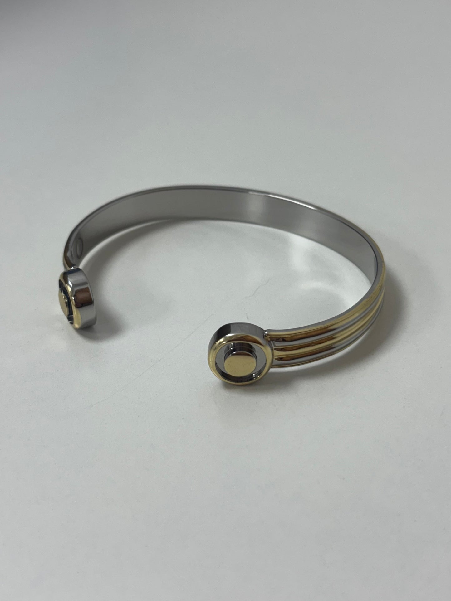 Gold and Silver Magnetic Bracelet