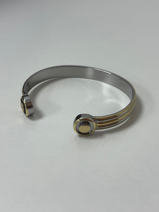 Gold and Silver Magnetic Bracelet
