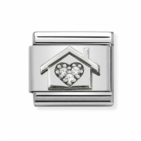 Nomination Silver Home House with Heart Charm  33031111