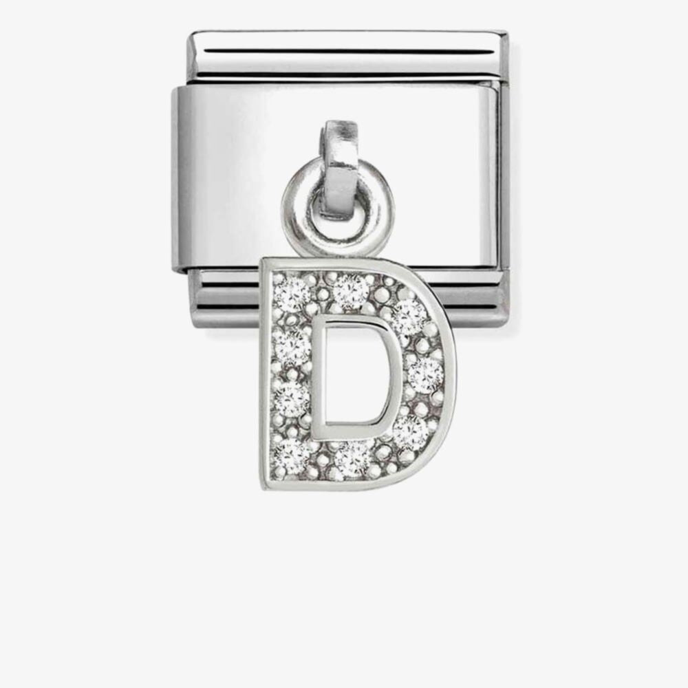 Nomination Classic Silvershine Sparkling Letter D Charm 331818/04