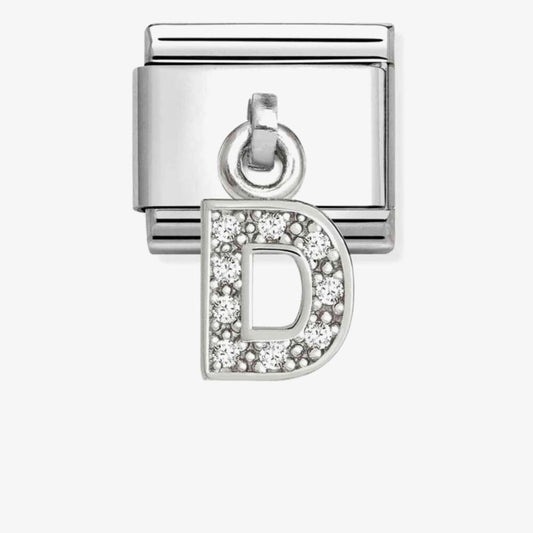 Nomination Classic Silvershine Sparkling Letter D Charm 331818/04