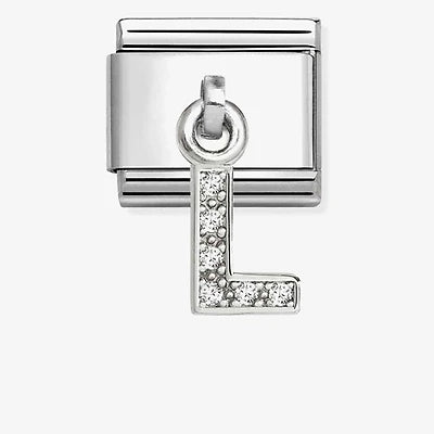 Nomination Classic Silvershine Sparkling Letter L Charm 331818/12