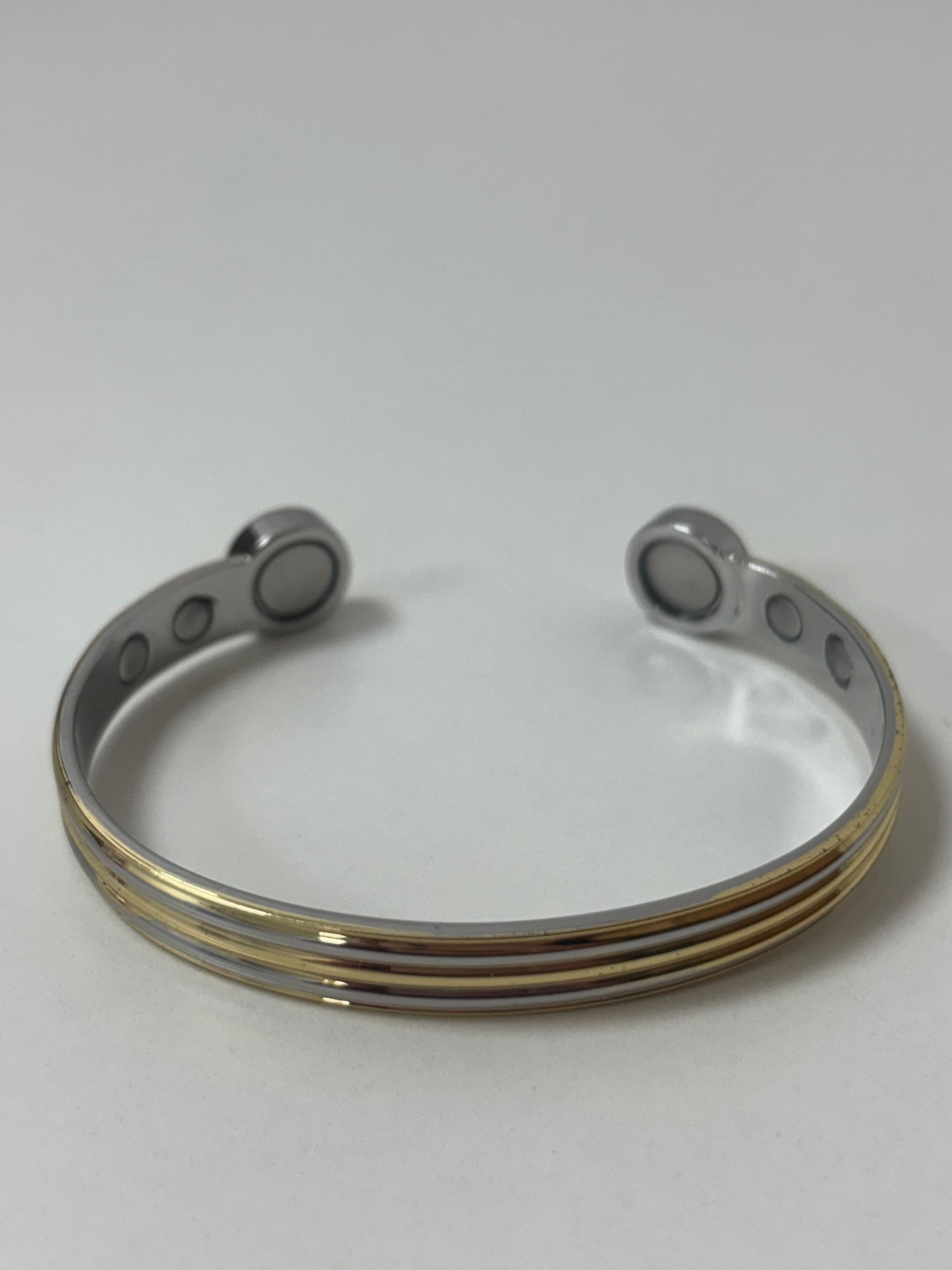 Gold and Silver Magnetic Bracelet