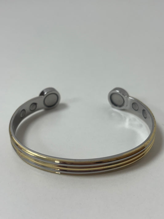 Gold and Silver Magnetic Bracelet