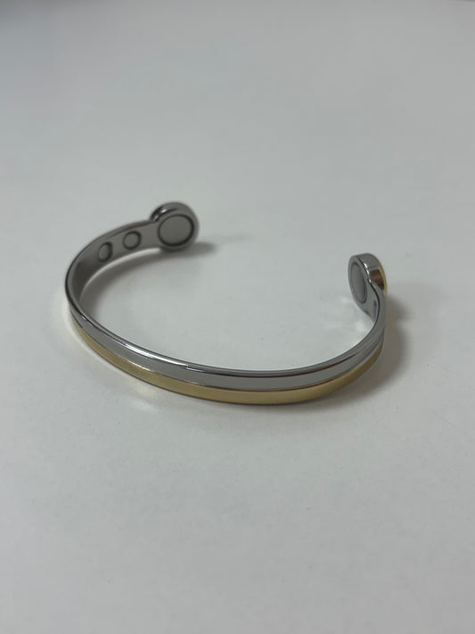 Silver and Gold Magnetic Bracelet