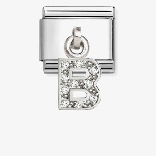 Nomination Classic Silvershine Sparkling Letter B Charm 331818/02