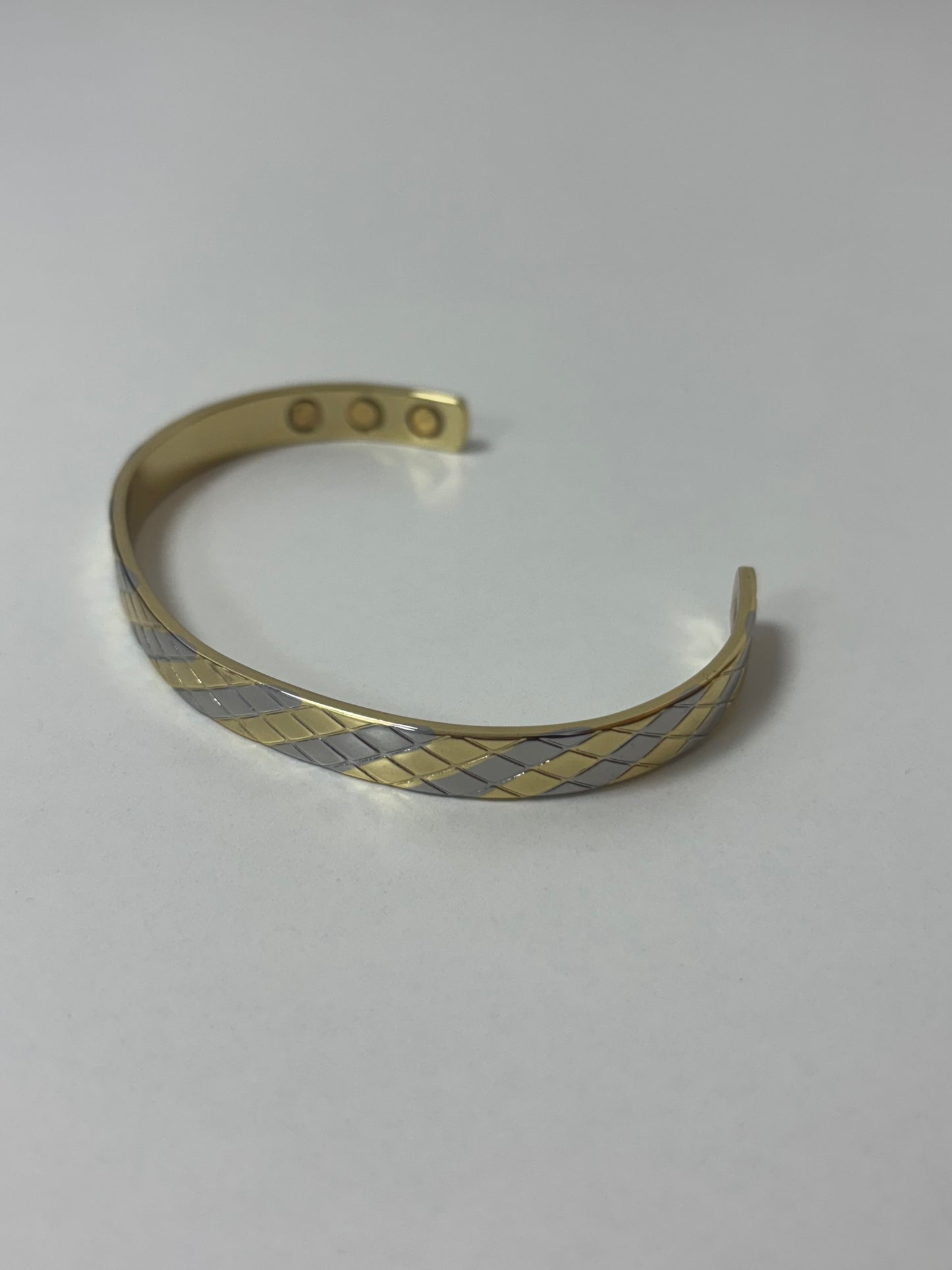 Silver and Gold Magnetic Bracelet