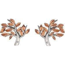 Hot Diamonds Sterling Silver Passionate Rose Gold Plated Earrings DE566 Ladies Gift