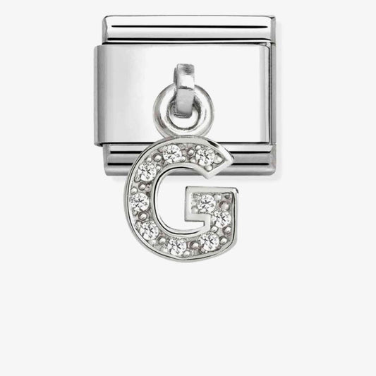 Nomination Classic Silvershine Sparkling Letter G Charm 331818/07