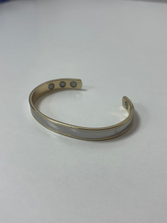 Silver and Gold Magnetic Bracelet