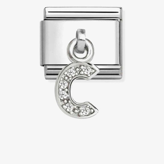 Nomination Classic Silvershine Sparkling Letter C Charm 331818/03