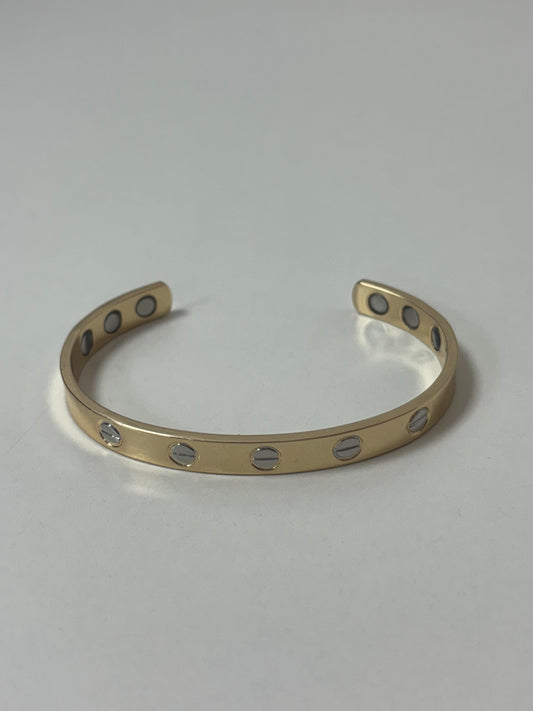 Gold and Silver Magnetic Bracelet