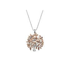Hot Diamonds Sterling Silver Passionate Rose Gold Plated Pendant DP701 Ladies Gift