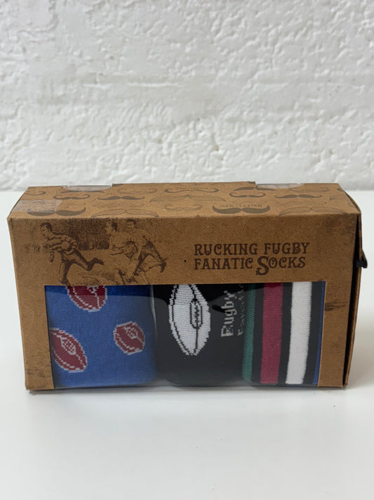 Vintage Rucking Fugby Fanatic Socks 3 Pack