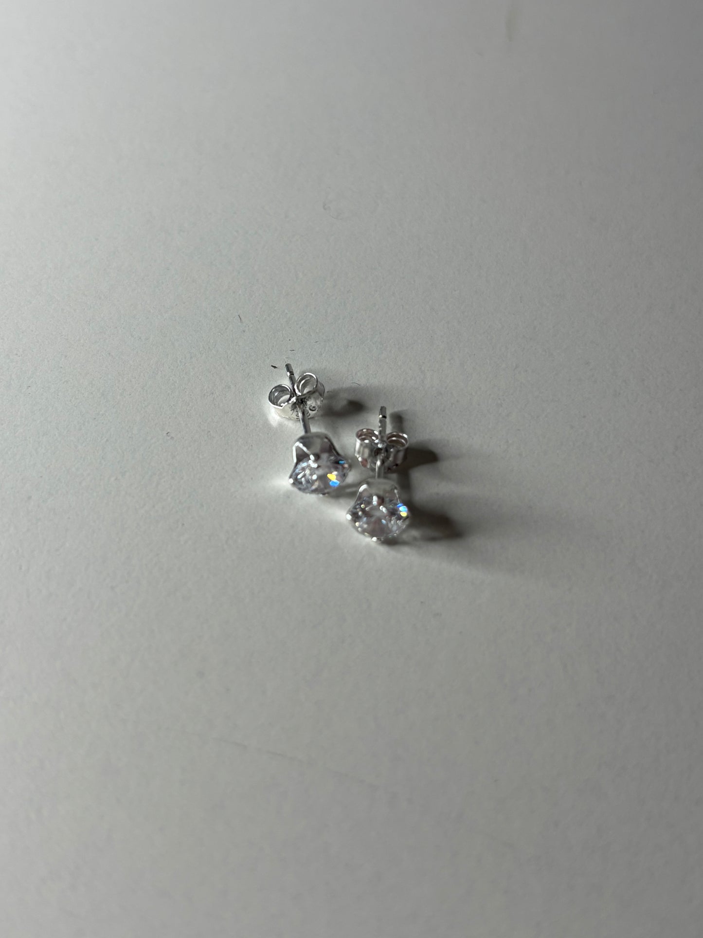 Sterling Silver CZ Stud