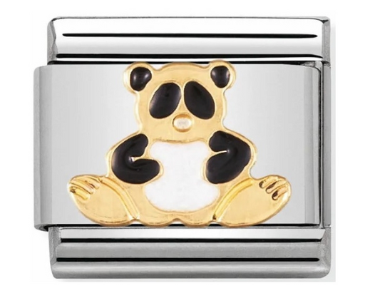 Nomination Classic Gold Panda Charm Link 03021239