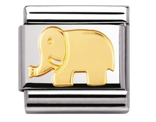 Nomination Classic Gold Elephant Charm Link 03011208