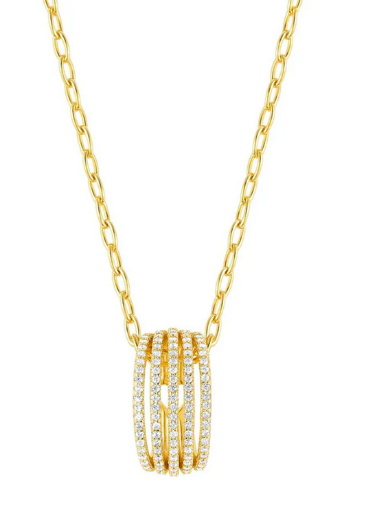 Nomination Gold Cubic Zirconia Lovelight Oval Necklace