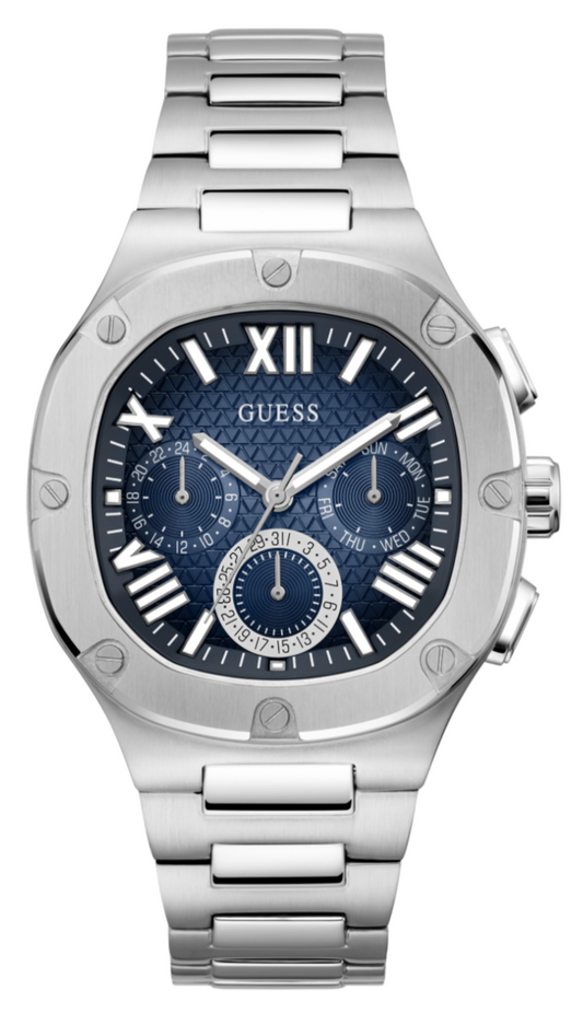 Guess Mens Headline Silver Watch