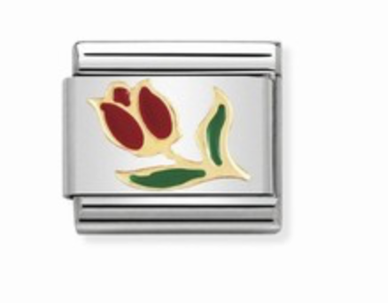 Nomination Gold Tulip Enamel Charm Link 03021410 (Copy)