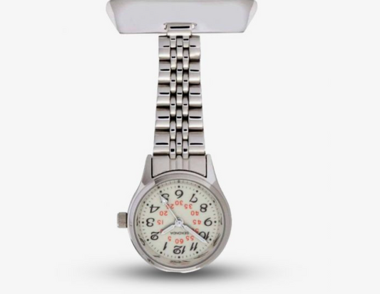 Sekonda Fob Watch with Silver Case & Stainless Steel Fob with Cream Dial 4363