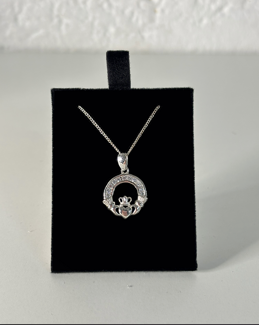 Sterling Silver Claddagh Necklace