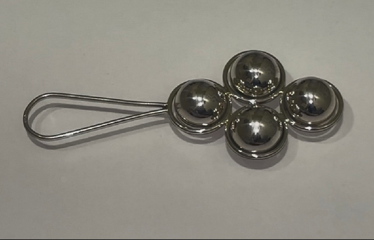 Classic Sterling Silver Baby Christening Rattle