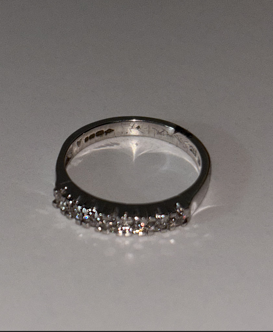 9ct White Gold Multiple Diamond Ring