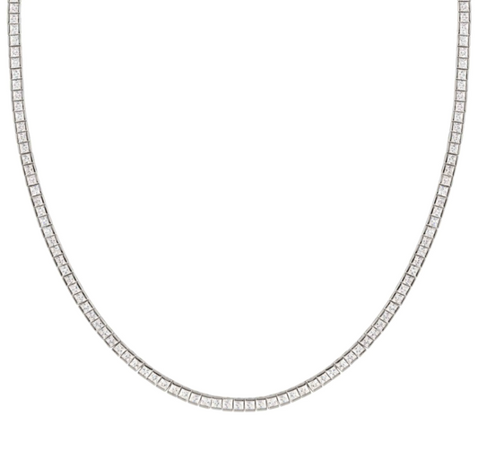 Daytonight Silver Tennis Necklace