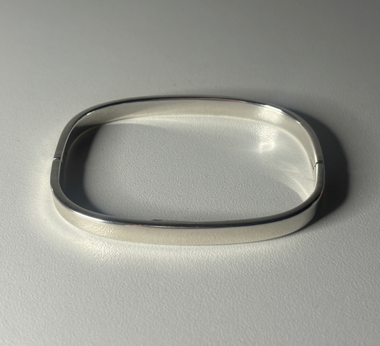 Sterling Silver Rectangle Style Bangle