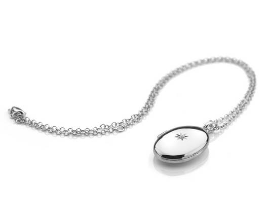Hot Diamonds Sterling Silver Romantic Oval Locket