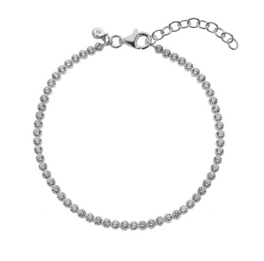 Hot Diamonds Sterling Silver Tennis Bracelet DL710