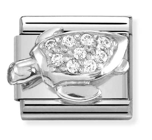 Nomination Classic Silvershine Sparkly Sea Turtle Charm 33030446
