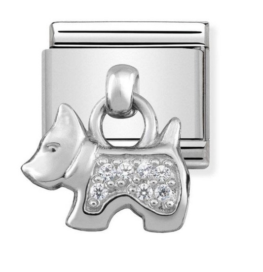 Nomination Classic Silvershine Dog Charm 33180009