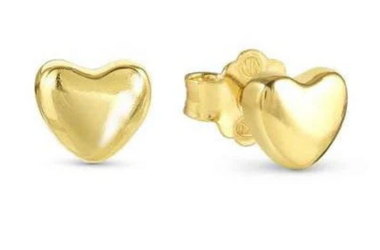 Nomination Gold Vermeil Heart Stud Earrings