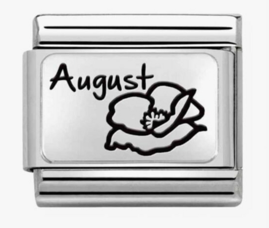 Nomination August Poppy Birth Flower Charm 33011220