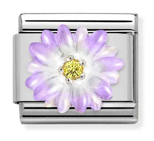 Nomination Classic Silvershine Violet Flower Charm 33032103
