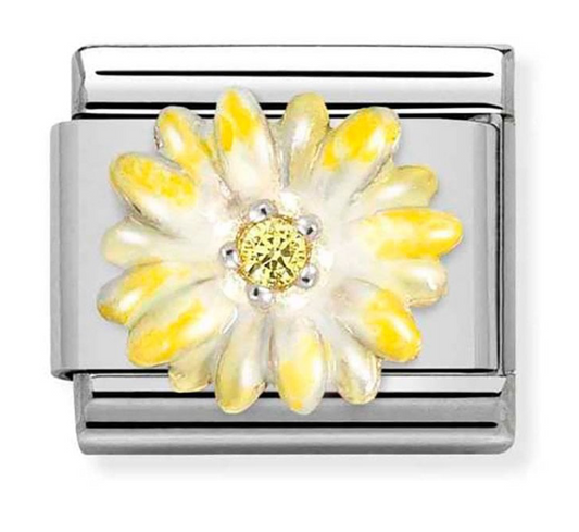 Nomination Classic Silvershine Yellow Flower Charm 33032104