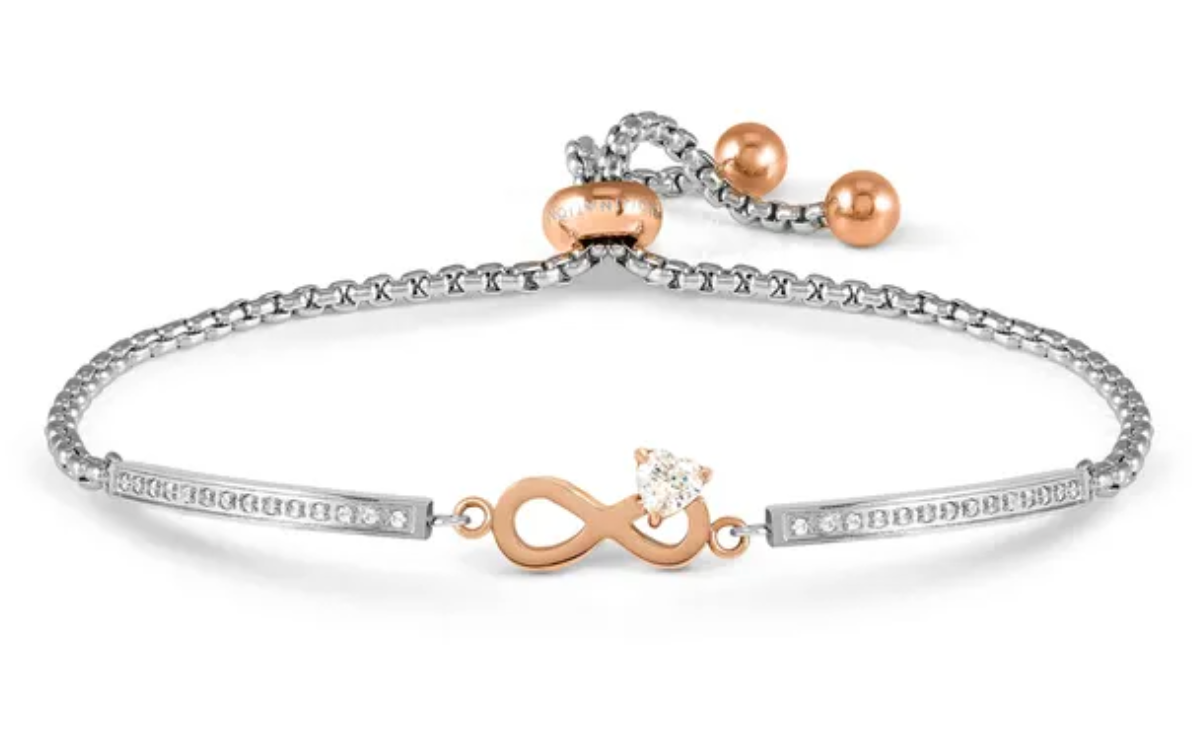 Nomination Rose Gold Milleluci Infinity Bracelet Refined Edition
